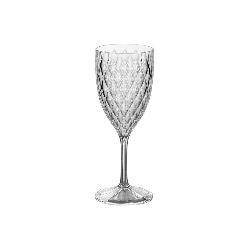 Taça Plástica Vinho Plasútil Glamour Cristal (7899808871577)