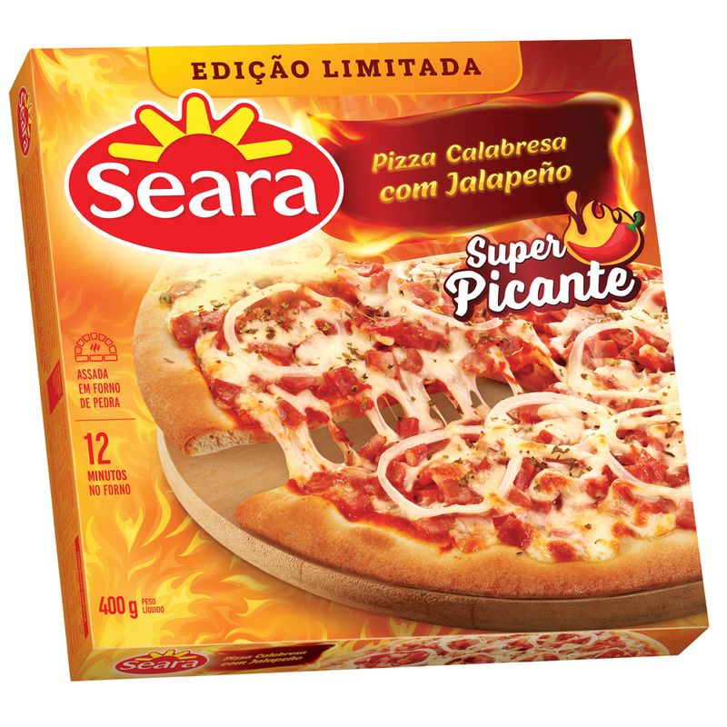 Pizza calabresa com jalapeño Seara 400G (7894904262434)