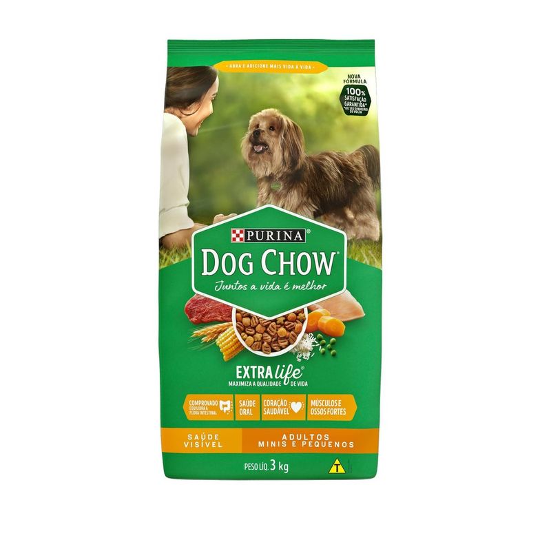 Alimento Dog Chow 3kg Raças Pequenas (7891000247389)