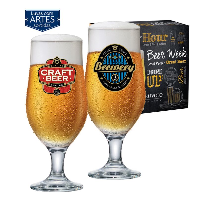 Jogo Taças Ruvolo Com 2 Royal Beer (7899619915682)