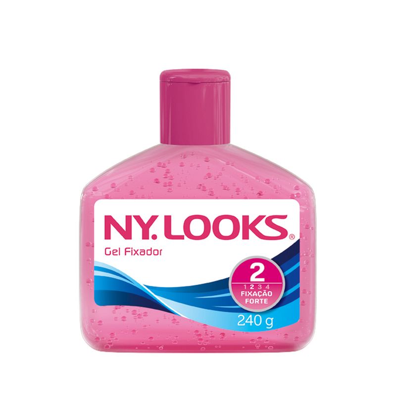 Gel Fixador Nylooks 240g Fator 2 Rosa (7891350034936)