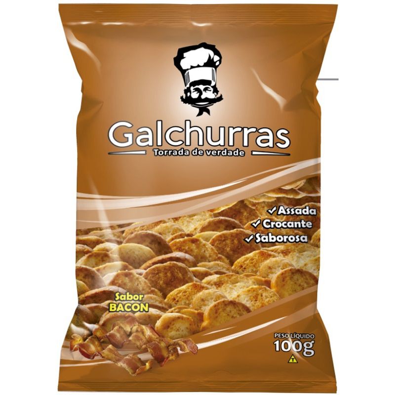 Torrada Galchurras de bacon 100g (7898912727169)