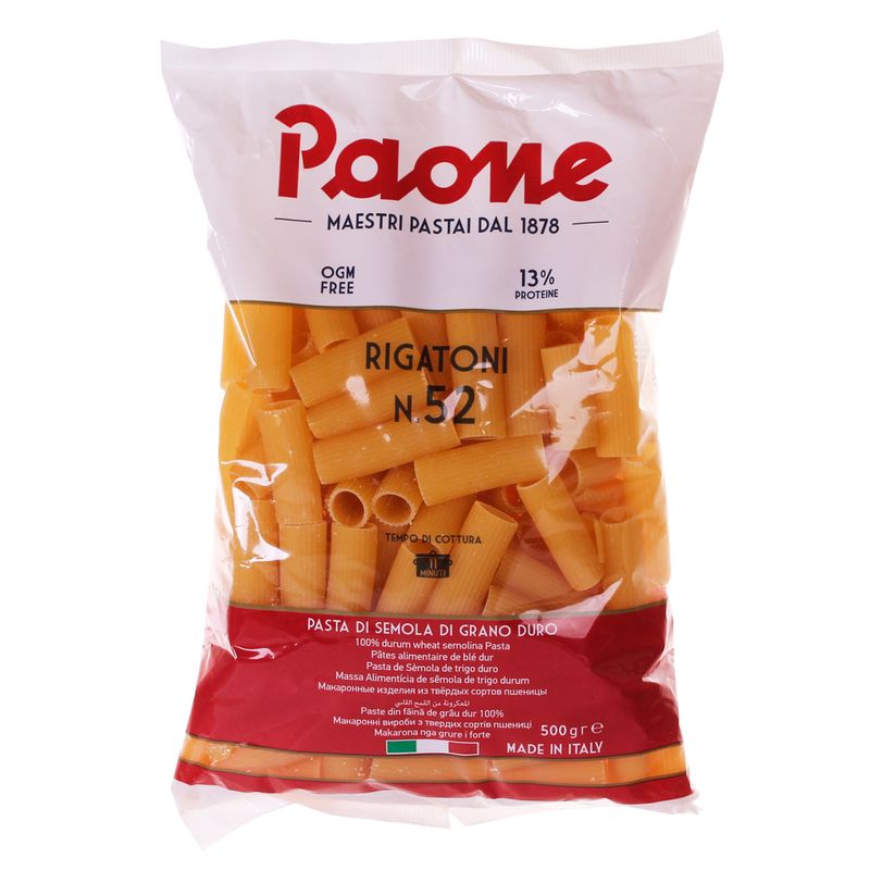 Macarrão Paone Rigatoni 500G (8054134420526)