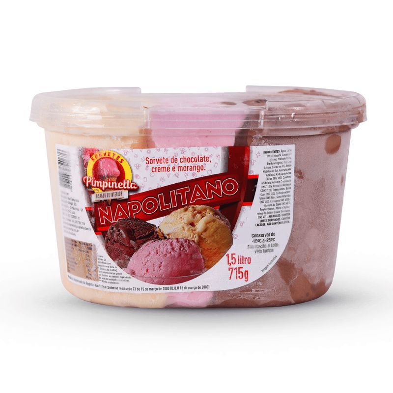 Sorvete Pimpinella 15l Napolitano (7898437720676)