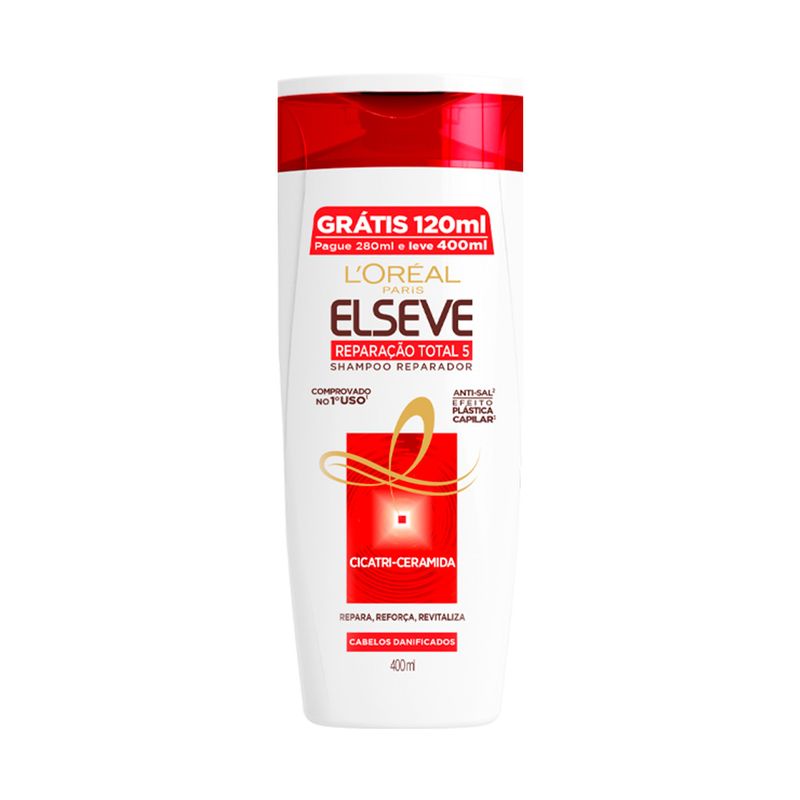 Shampoo Elséve Reparação Total 5 400ml (7899706185165)