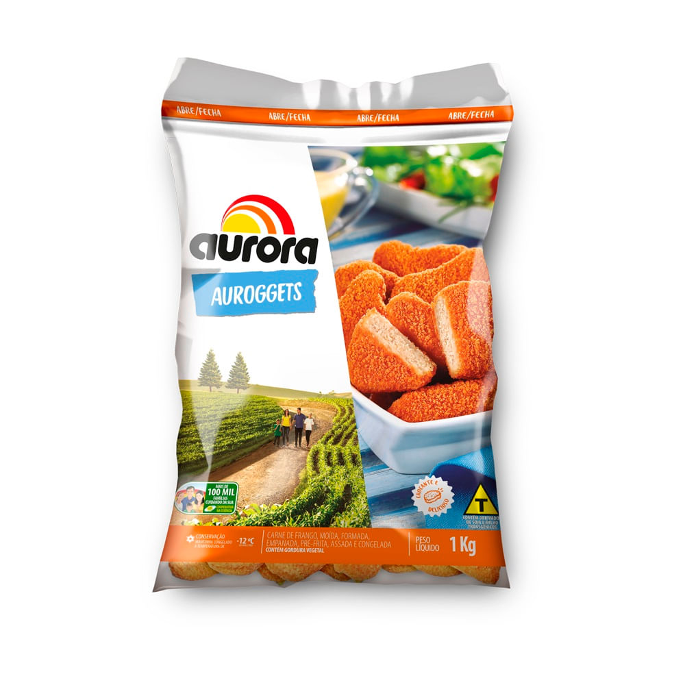 Empanados Frango Aurora Auroggets 1kg - Supermercado Savegnago