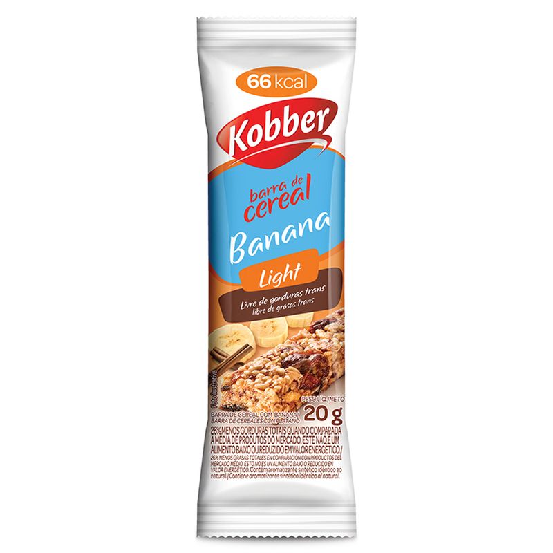 Cereal Barra Kobber 60g Light Banana (7891772155349)