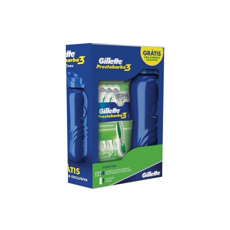 APARELHO BARBEAR PRESTOBARBA 3 SENSECARE COM4 GTS GARRAF (7500435140867)