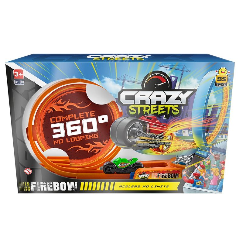 Pista Corrida BS Toys Crazy Street Firebow (7898002435004)
