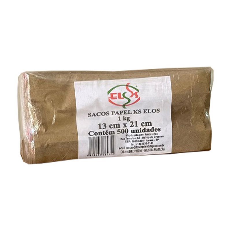 Saco Papel Ks Elos 1kg C/500 Unidades (7898931684627)