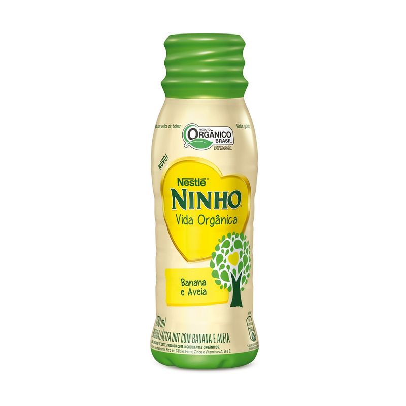 Bebida Láctea Ninho Vida Orgânica Banana Aveia (7891000318300)
