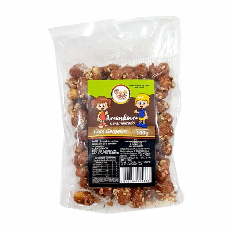 Amendoim Caramelizado Falex Com Gergelim 100g (7898206184111)