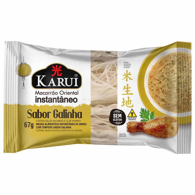 Macarrão Oriental Instantâneo Karui Galinha 67g (7898270961717)