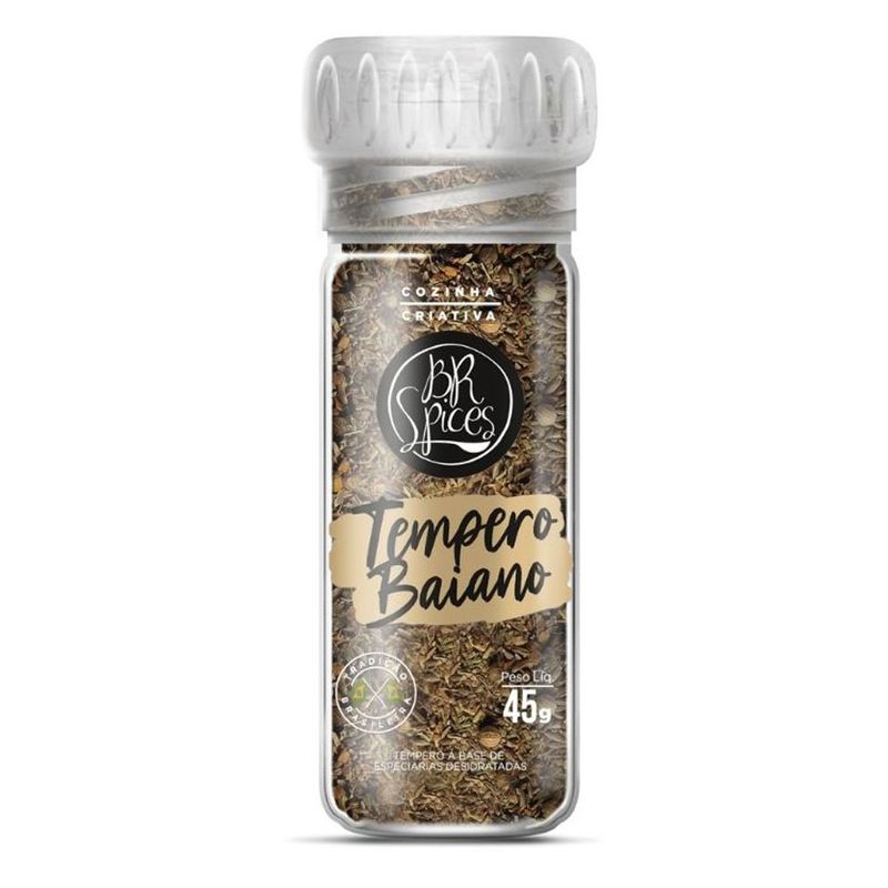 Tempero Baiano Br Spices Com Moedor 45g (7898635643814)