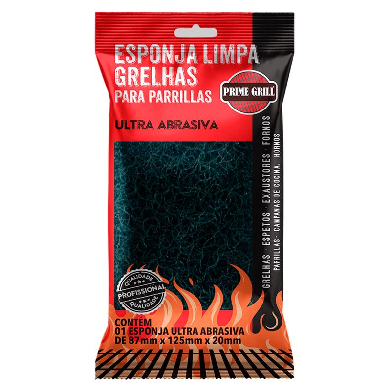 Esponja Limpa Grelhas Ultra Abrasiva Prime Grill (7898275015132)