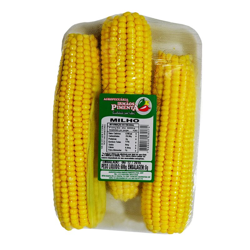 Milho Verde Irmãos Pimenta Bandeja 600g (7898906535572)
