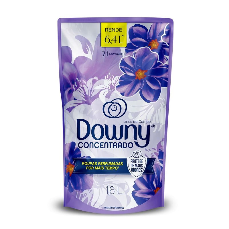 Amaciante Roupa Concentrado Downy Lírios Campo 1,6L (7500435177573)