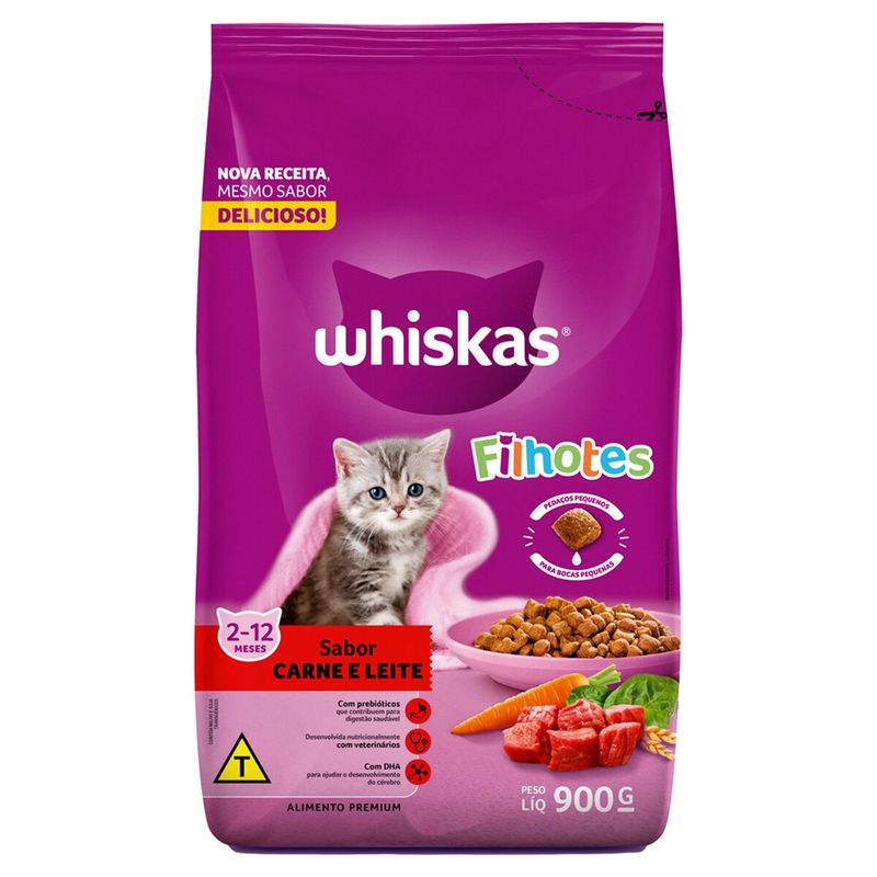 ALIM-GAT-WHISKAS-900G-FILHOTES-CARNE