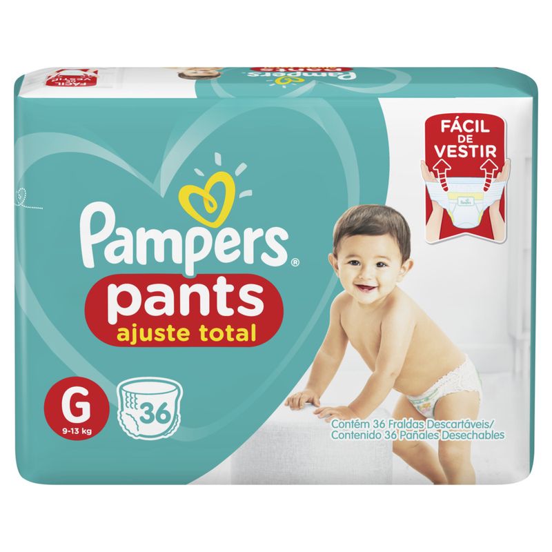 Fralda Pampers Pants Ajuste Total G 36 Unidades (7500435146234)