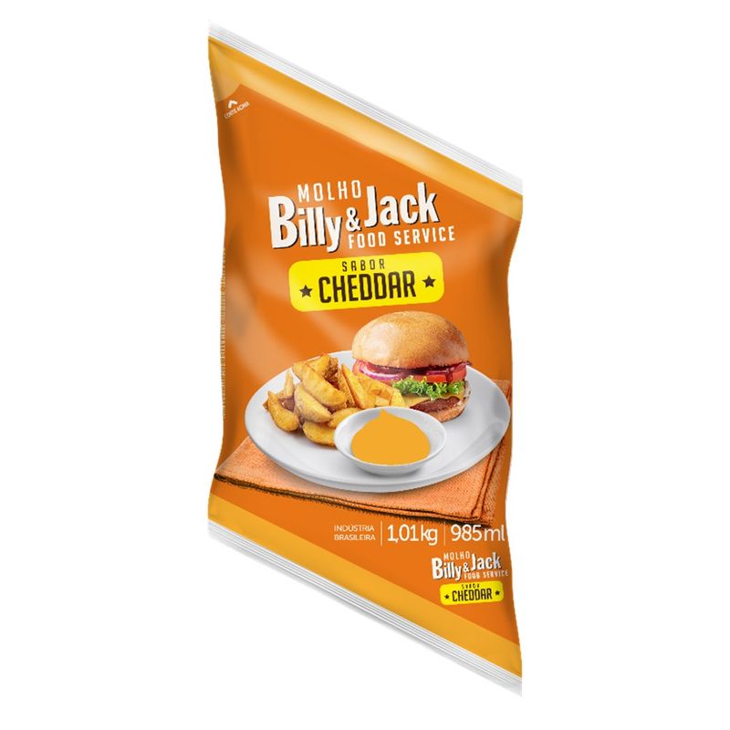 Molho Billy Jack 1,01kg Sachê Cheddar (7898416524097)