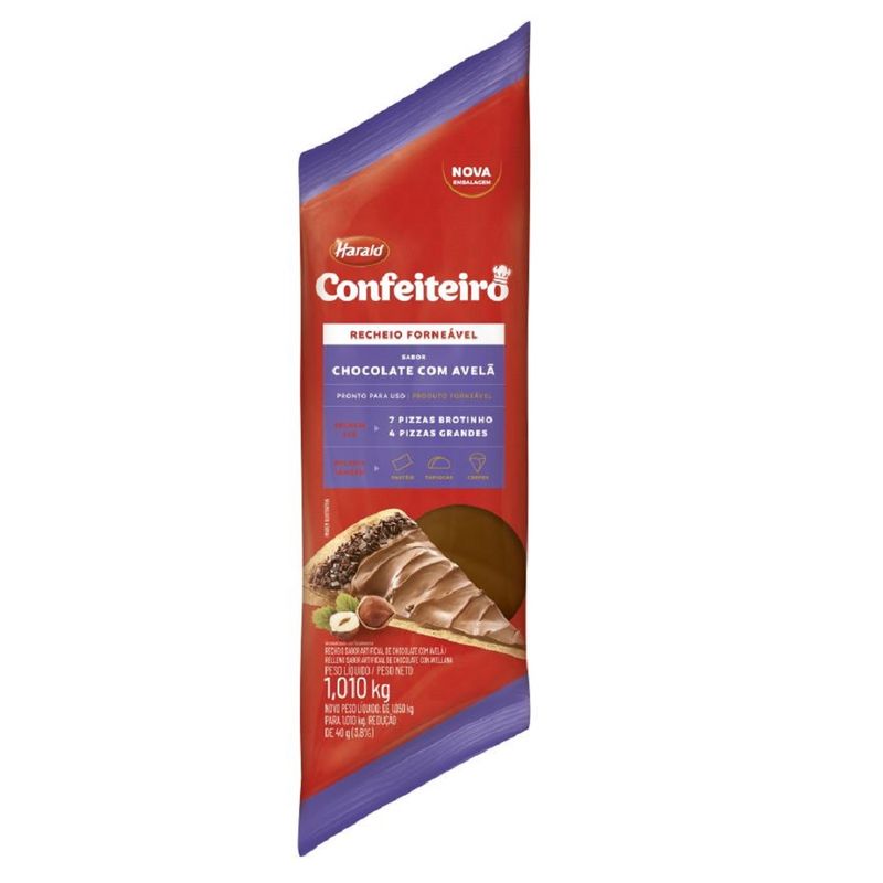 Recheio Forneável Harald Avelã Confeiteiro 1,01kg (7897077836969)