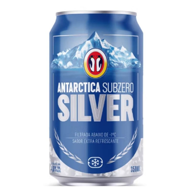 Cerveja Antarctica SubZero Silver 350ml Lata (7891991304221)