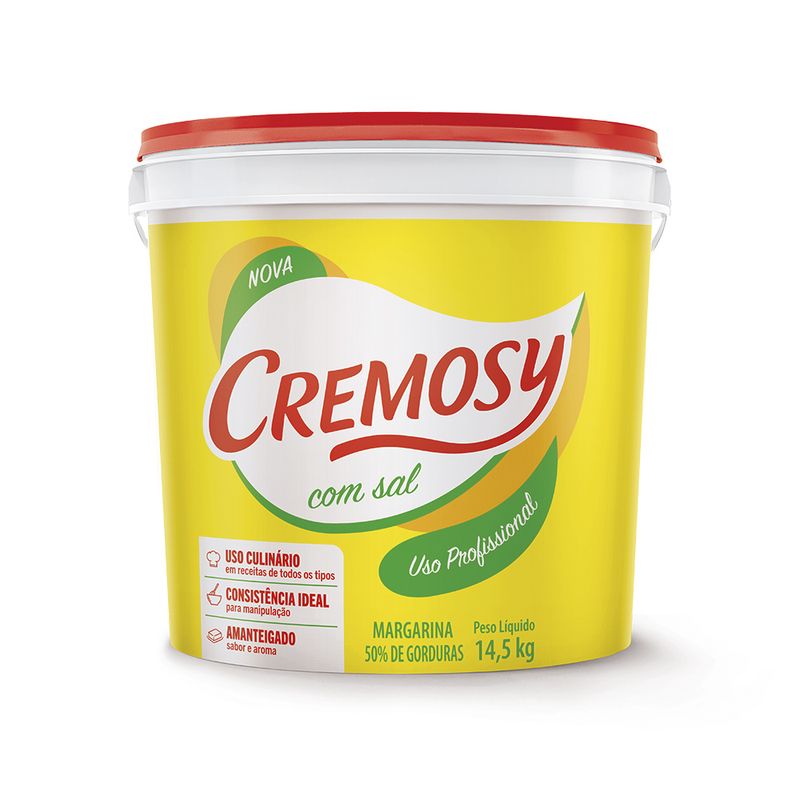 Margarina Cremosy Com Sal 14,5Kg Balde (7894904270002)