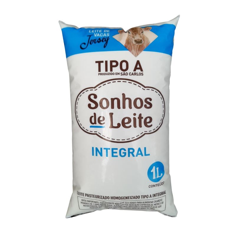 Leite Pasteurizado Tipo A Integral Sonhos De Leite 1L (7898939964141)