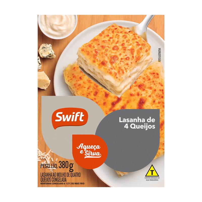 Lasanha Swift 380g 4 Queijos (7894904240920)