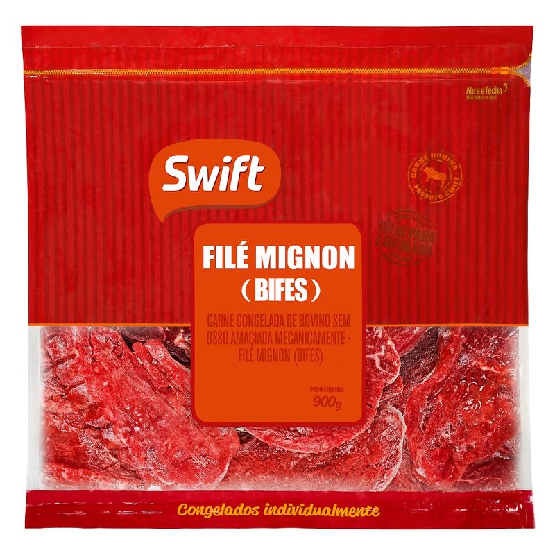 Carne Bovina Filé Mignon Swift 900g Bife (7899567224430)