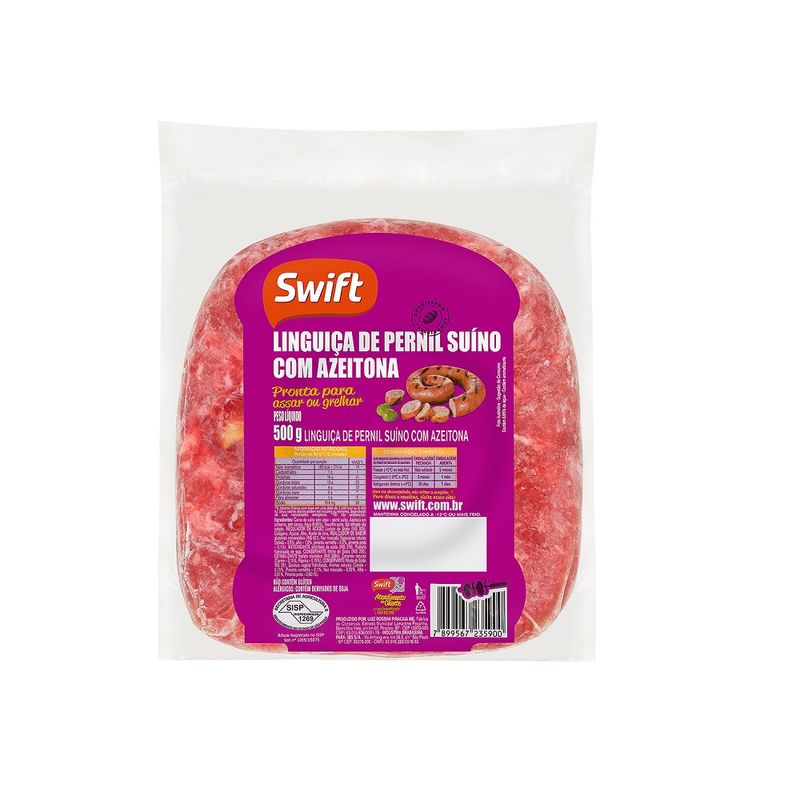 Linguiça Pernil Swift 500g Com Azeitona (7899567237096)