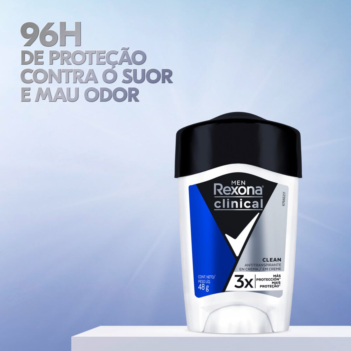 Desodorante creme Rexona Clinical Men Clean 48g