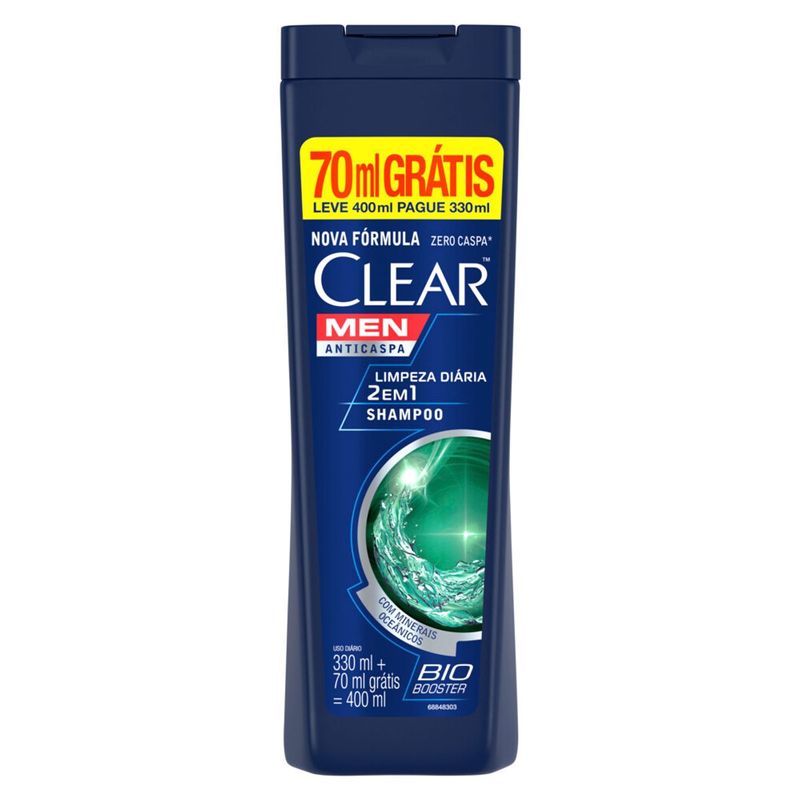 SH-CLEAR-L400P330ML-A.CASP-MEN-LIMP-DIARIA