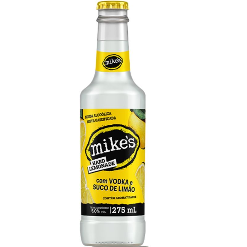 Drink Pronto Mike's, Limão, 275ml, Long Neck (7898605253012)