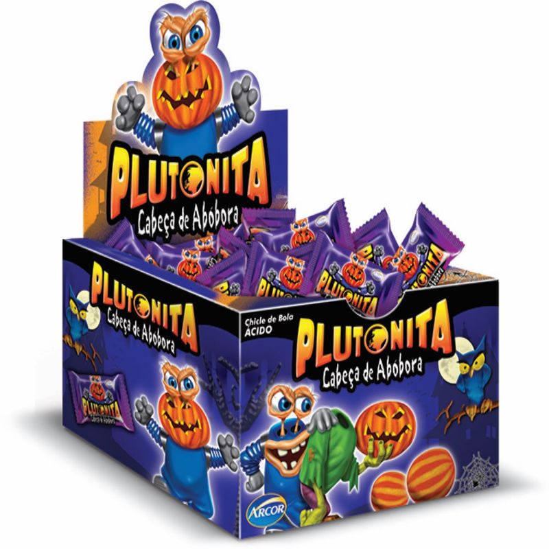 Chicle Plutonita Cabeça de Abobora 180g (7891118025978)