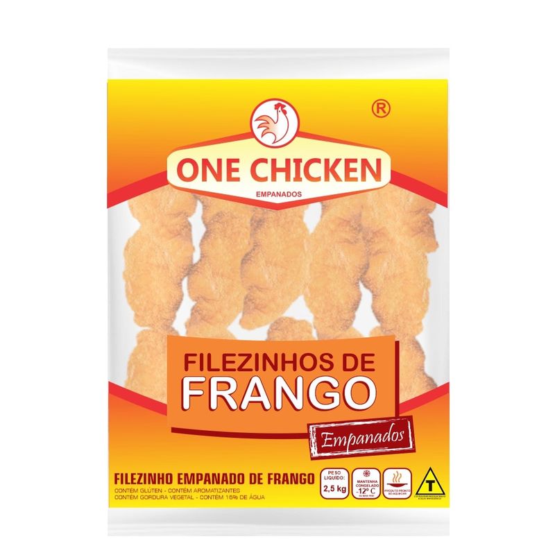 Filezinho Frango Empanado One Chicken 2,5Kg (0602883717152)