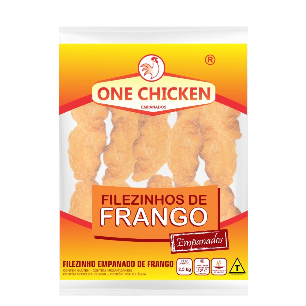 Filezinho Frango Empanado One Chicken 2,5Kg