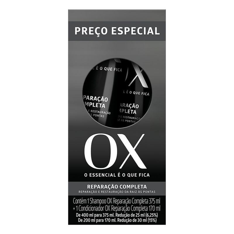 Shampoo E Condicionador Ox Reparação Completa (7908324400854)