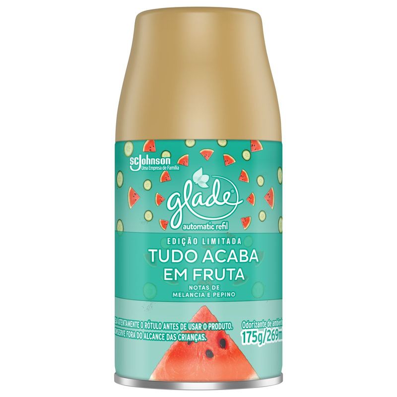 Aromatizador Glade Automático Refil Tudo Acaba Fruta 269ml (7894650007334)