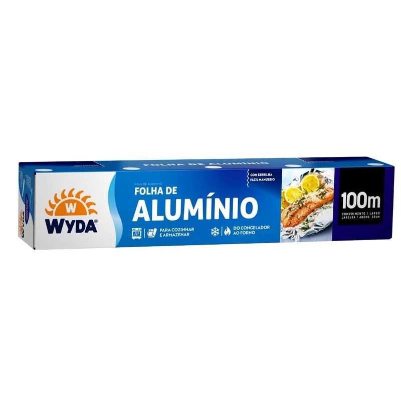 Papel Alumínio Wyda 100M (7898930672458)