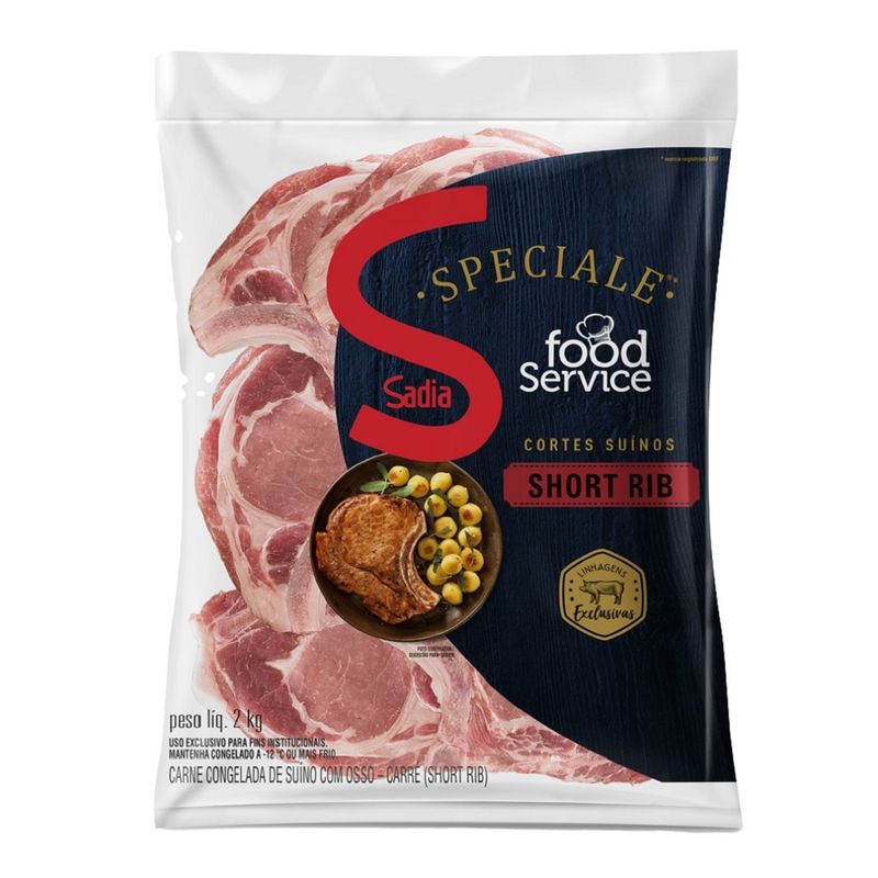 Carne Suína Carré Short Rib Sadia 2Kg Congelada (7891515574116)