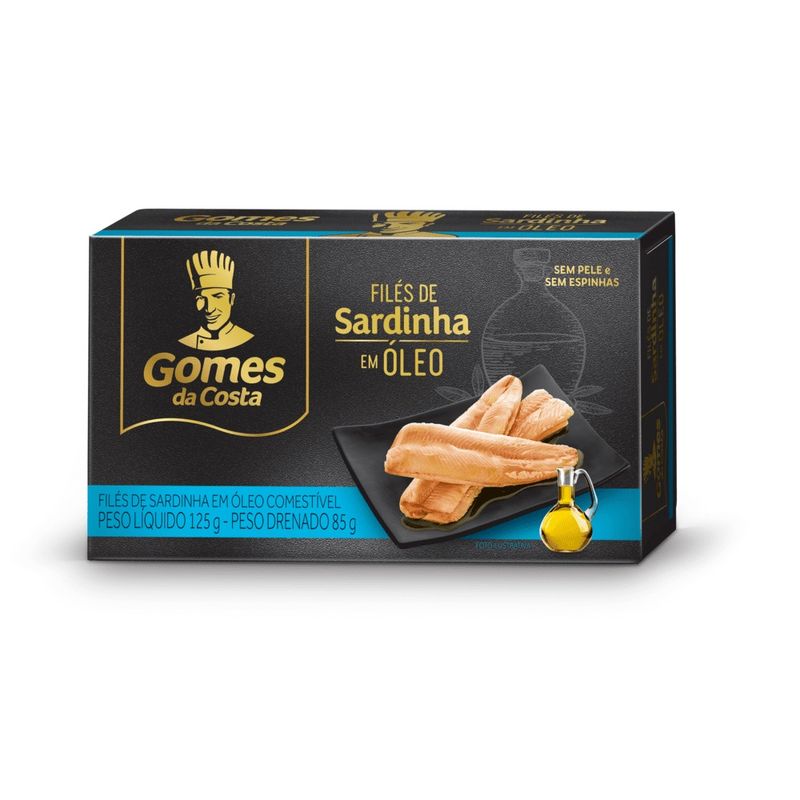 Filé Sardinha Gomes Da Costa Óleo 125G (7891167031647)