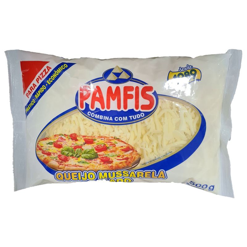 Queijo Muçarela Ralado Pamfis 500g (7898071650643)