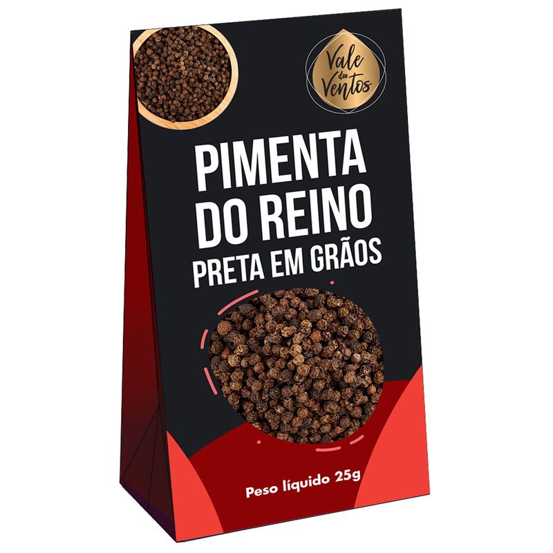 Pimenta Do Reino Grãos Preta Vale Dos Ventos 25g (7898970769217)