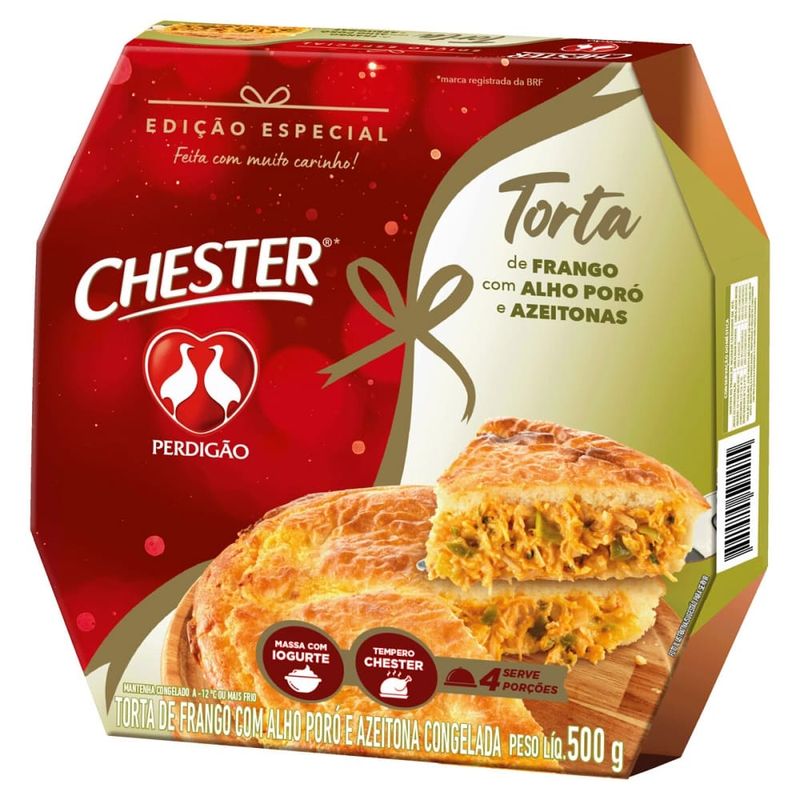 Torta Perdigão Chester Frango com Alho Poró e Azeitonas 500g (7891515592455)