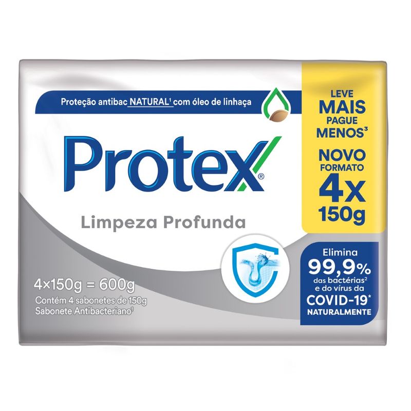 Sabonete Antibac150g Com 4 LV Mais PG Menos Limpeza Profunda (7509546676883)