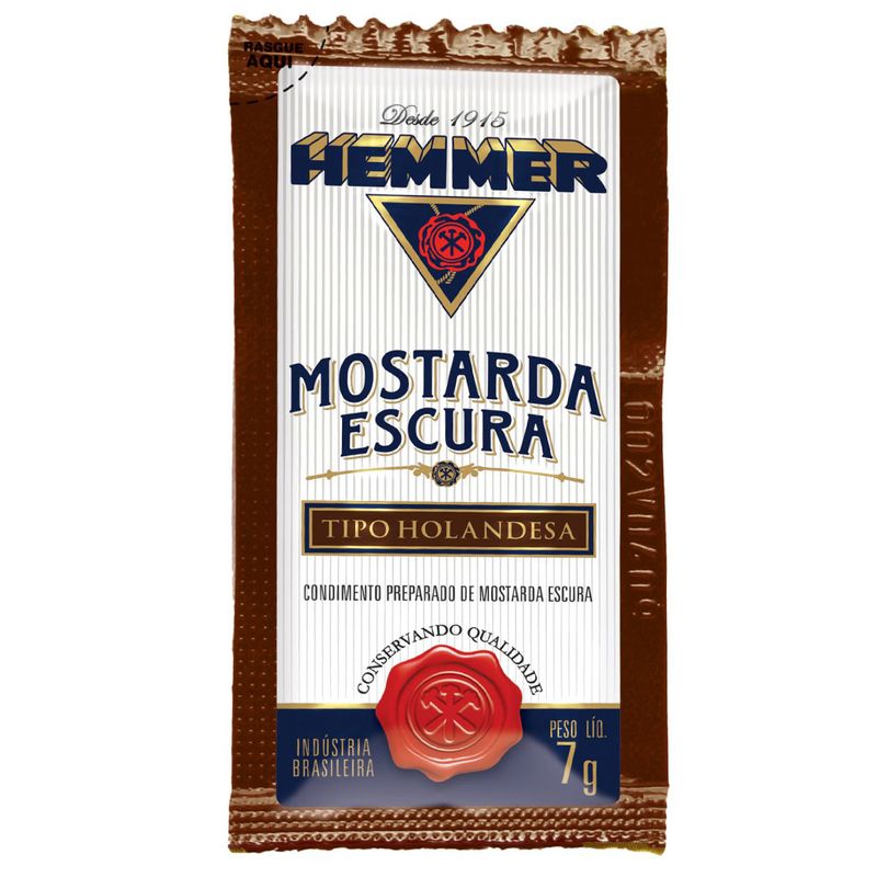 Mostarda Escura Hemmer 7g Sac C/190 (7891031406601)