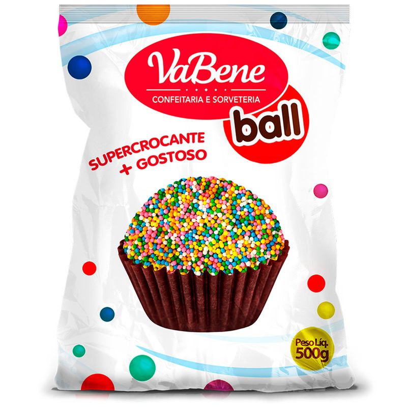 Cereal Ball Colorido VaBene 500g (7898046910635)