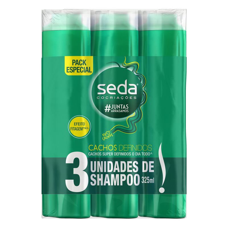 Shampoo Seda 325ml C/3 Cachos Definidos (7891150068384)