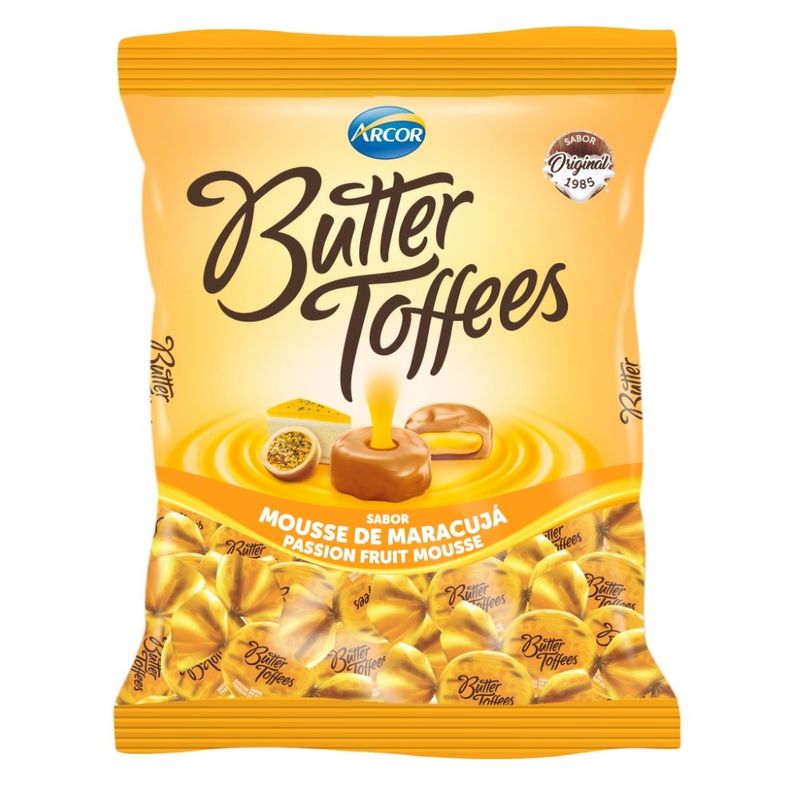 Bala Butter Toffees Maracujá 500g (7891118025527)